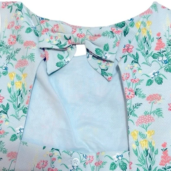 JANIE & JACK Cotton Ditsy Floral Easter Dress size 7 - Picture 5 of 10